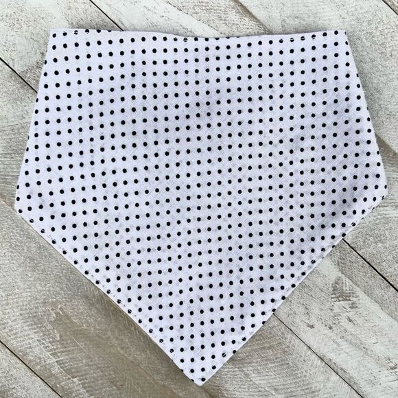 White polka dot bandana size small - Picture 1 of 2